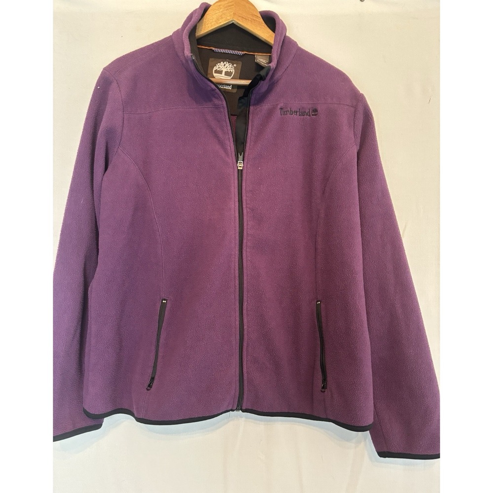 Timberland Purple Fleece Size XL  Long Sleeve Full Zip Outdoor Jacket Hiking